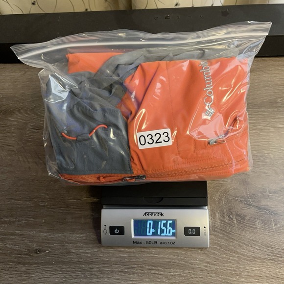 Columbia Mens Jacket L Windbreaker Orange Grey Full Zip Outdoor Hiking Gorpcore - Picture 10 of 10